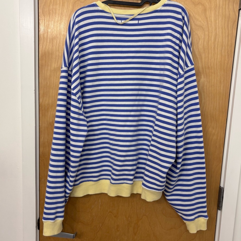 NWOT | Free People We The Free Oversized Camden Striped Crewneck Size Small - Picture 5 of 6